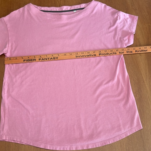 Boden Super Soft Short Sleeve T-Shirt, Boat Neckline, Dusty Rose, Size 12 - Picture 7 of 13